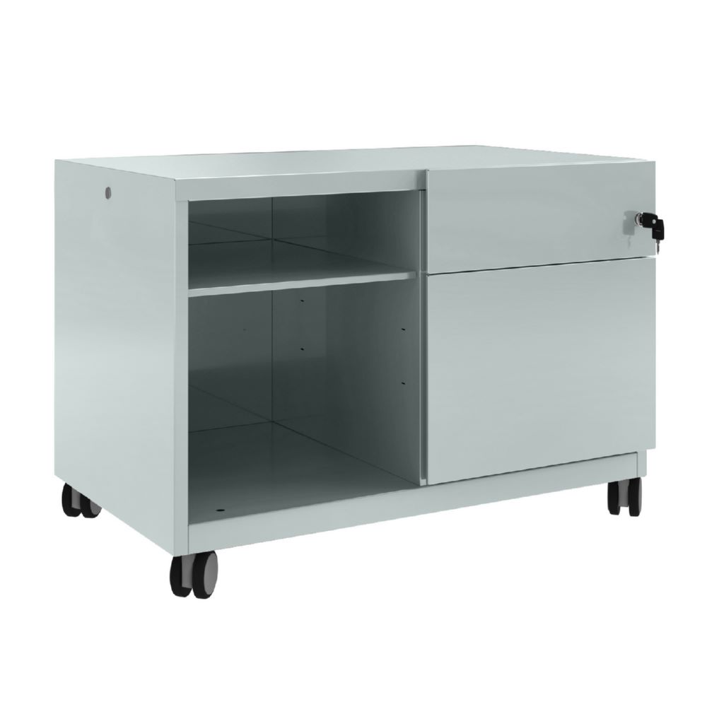 Produktbild Bisley Note Caddy Rollschrank 800 x 490 mm mit Fächer silber bild 2