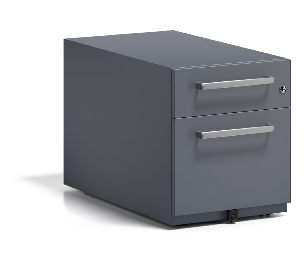 Produktbild Bisley Rollcontainer Note mit Griff 1 Schublade H495 x B420 x T775 mm grau bild 3
