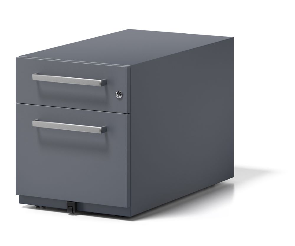 Produktbild Bisley Rollcontainer Note mit Griff 1 Schublade H495 x B420 x T775 mm grau bild 4