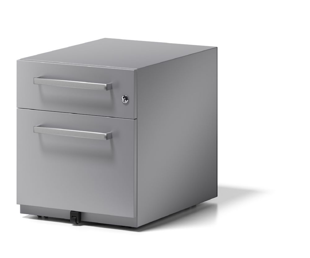Produktbild Bisley Rollcontainer Note mit Griff 1 Schublade silber H495 x B420 x T565 mm bild 4