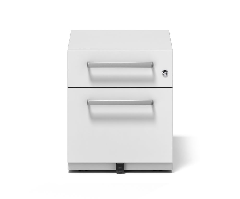 Produktbild Bisley Rollcontainer Note mit Griff 1 Schublade H495 x B420 x T565 mm weiß