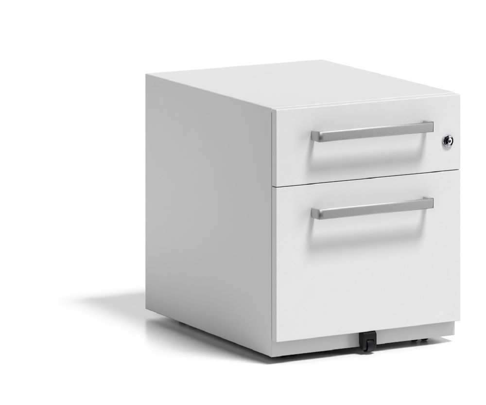 Produktbild Bisley Rollcontainer Note mit Griff 1 Schublade H495 x B420 x T565 mm weiß bild 3