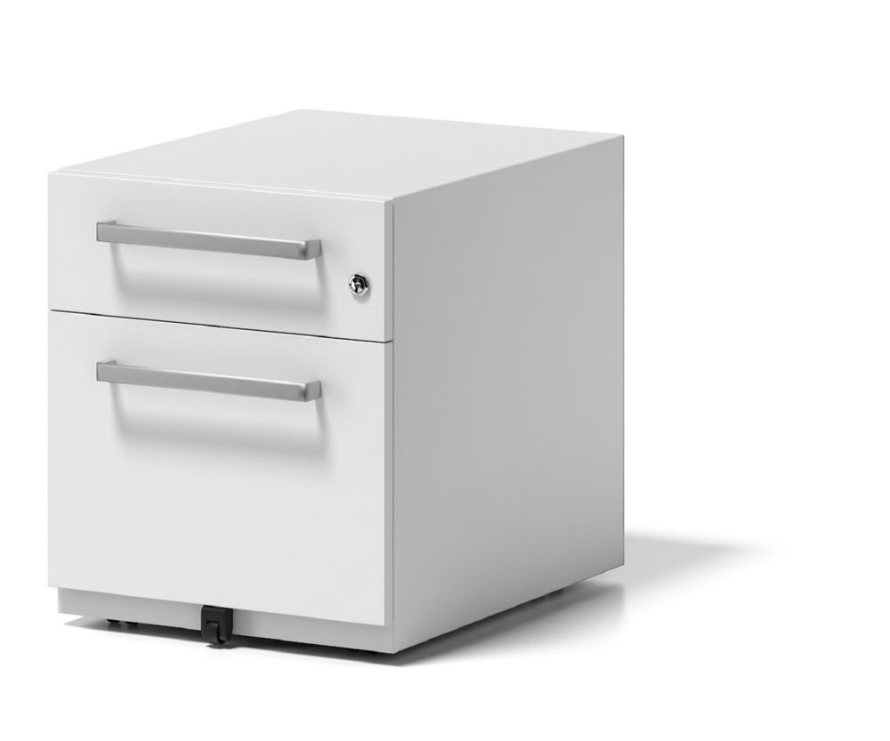 Produktbild Bisley Rollcontainer Note mit Griff 1 Schublade H495 x B420 x T565 mm weiß bild 4