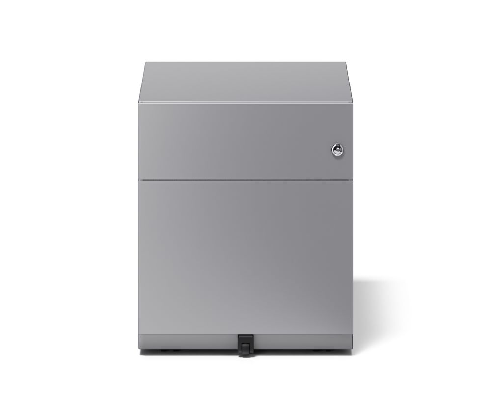 Produktbild Bisley Rollcontainer Note mit Griffleiste 1 Schublade H 495 x B 420 x T 565 mm silber

 bild 3