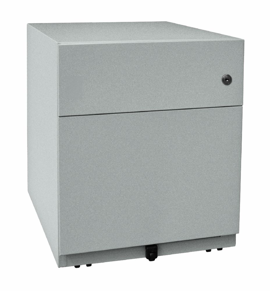 Produktbild Bisley Rollcontainer Note mit Griffleiste 1 Schublade H 495 x B 420 x T 565 mm silber

 bild 4