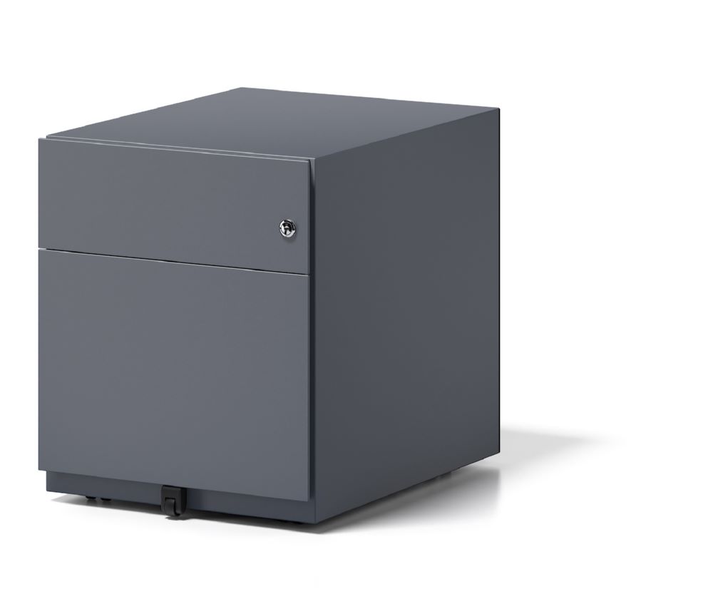 Produktbild Bisley Rollcontainer Note mit Griffleiste anthrazitgrau H 495 x B 420 x T 565 mm bild 4