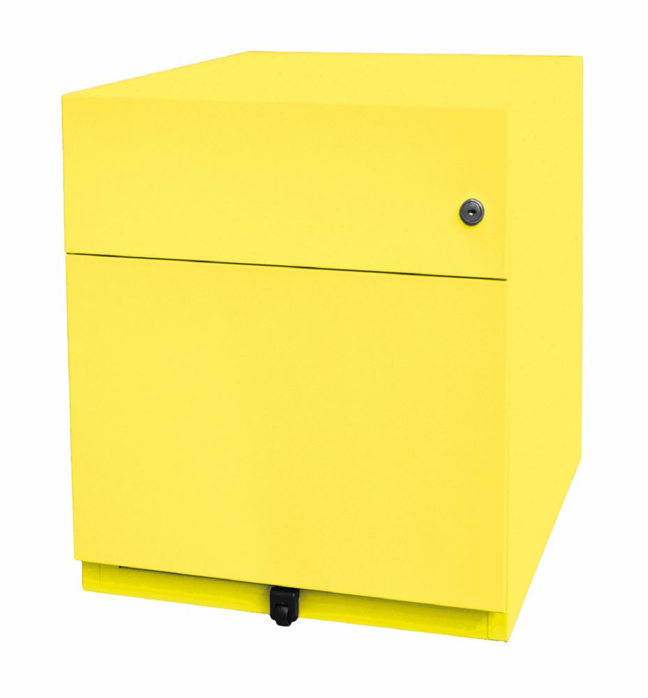 Produktbild Bisley Rollcontainer Note mit Griffleiste 1 Schublade gelb H 495 x B 420 x T 565 mm bild 4