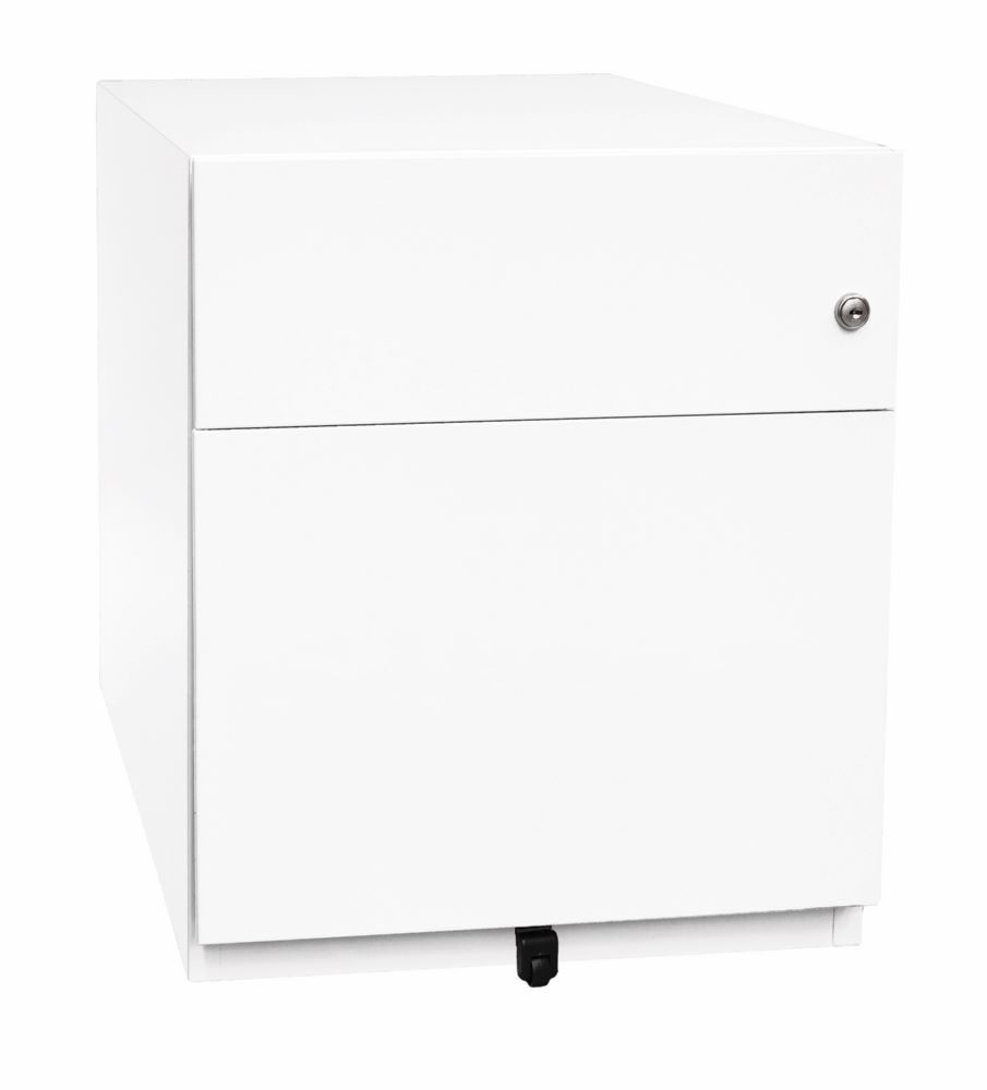 Produktbild Bisley Rollcontainer Note mit Griffleiste weiß H 495 x B 420 x T 565 mm