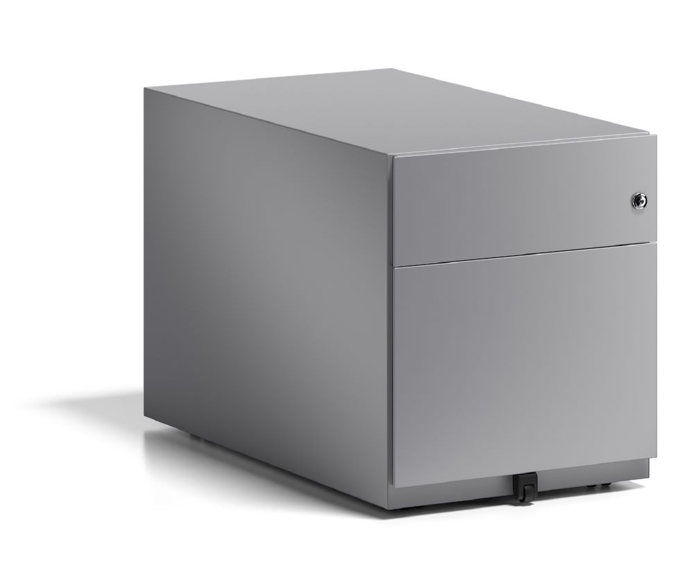 Produktbild Bisley Rollcontainer Note mit Griffleiste, 1 Universalschublade, 1 HR-Schublade, Farbe bild 3