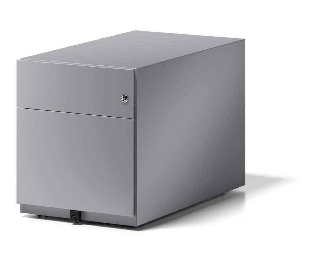 Produktbild Bisley Rollcontainer Note mit Griffleiste, 1 Universalschublade, 1 HR-Schublade, Farbe bild 4