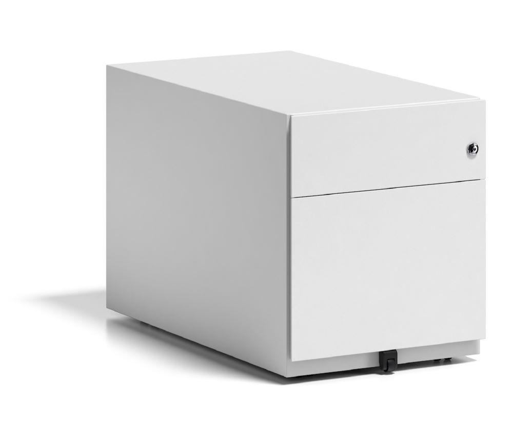 Produktbild Bisley Rollcontainer Note mit Griffleiste H 495 x B 420 x T 775 mm verkehrsweiß bild 3