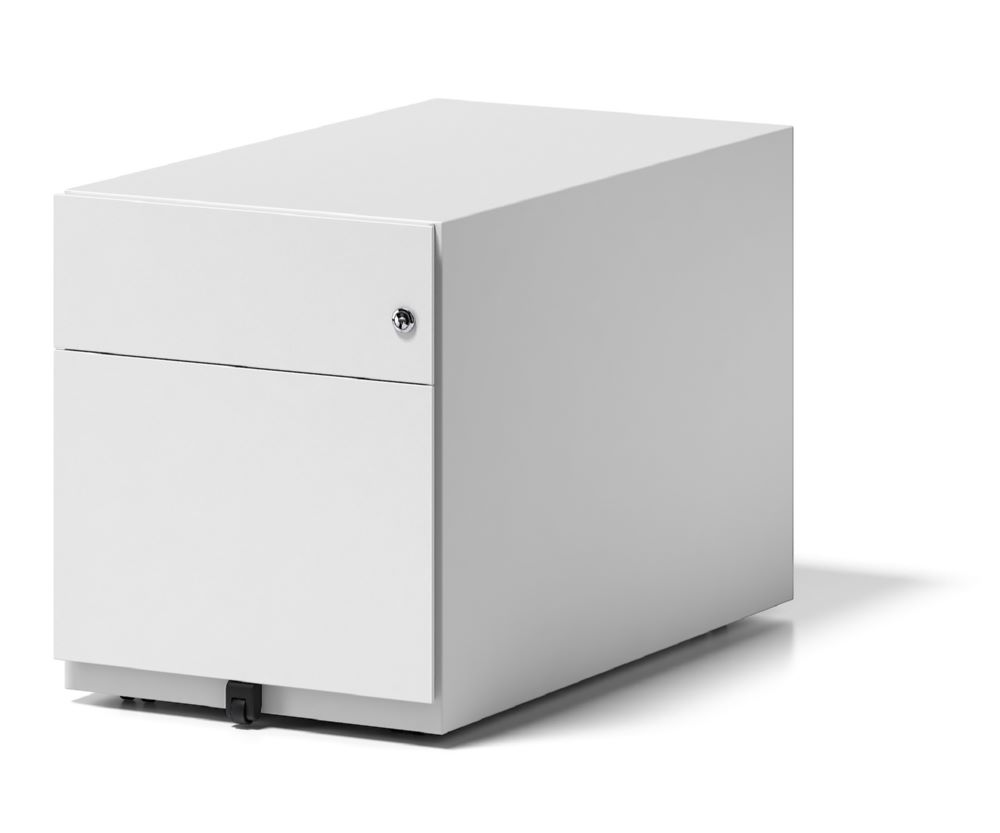 Produktbild Bisley Rollcontainer Note mit Griffleiste H 495 x B 420 x T 775 mm verkehrsweiß bild 4