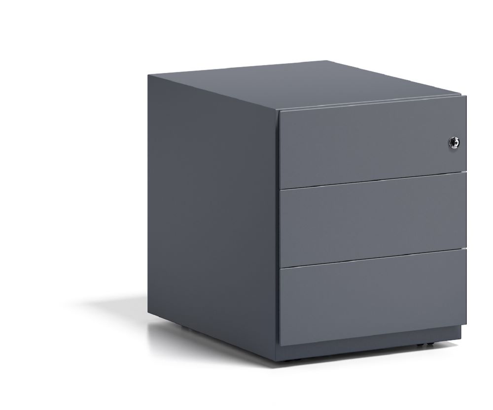 Produktbild Bisley Rollcontainer Note mit Griffleiste 3 Schubladen H 495 x B 420 x T 565 mm bild 3