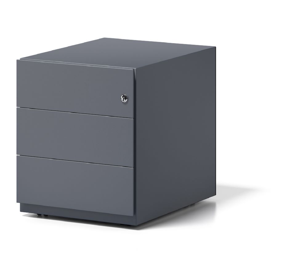 Produktbild Bisley Rollcontainer Note mit Griffleiste 3 Schubladen H 495 x B 420 x T 565 mm bild 4