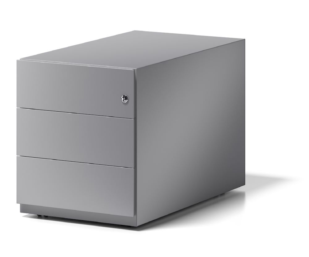 Produktbild Bisley Rollcontainer Note mit Griffleiste H 495 x B 420 x T 775 mm silber bild 4