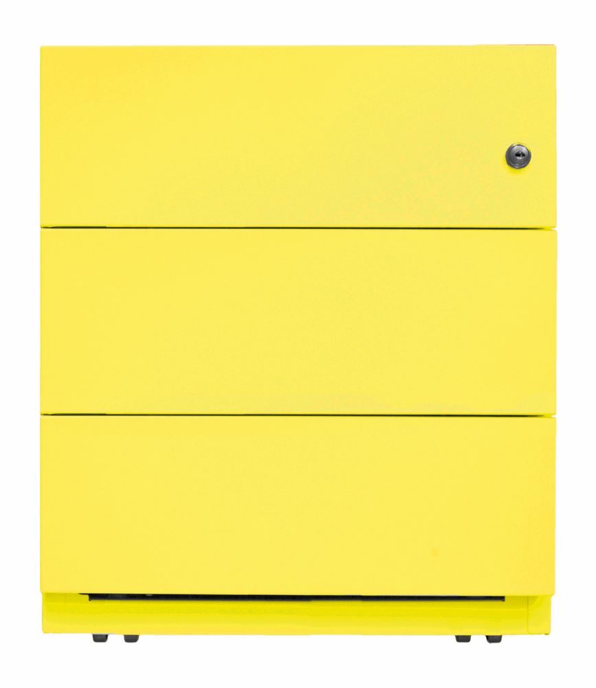 Produktbild Bisley Rollcontainer Note mit Griffleiste H 495 x B 420 x T 565 mm zinkgelb