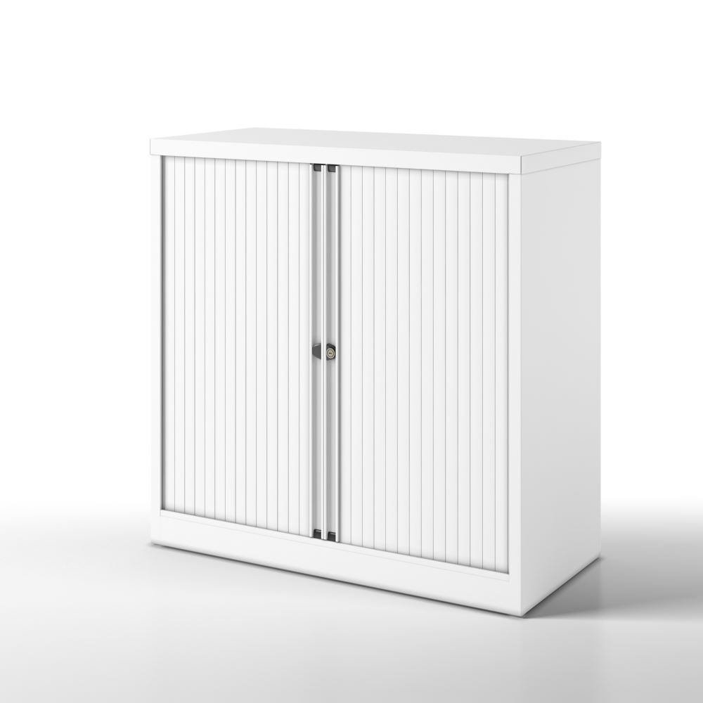 Produktbild Bisley Rollladenschrank Essentials mit 1 Fachboden für 2 Ordnerhöhen Breite 1000 mm bild 6