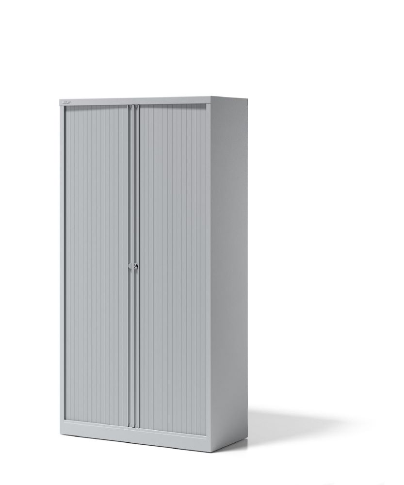 Produktbild Bisley Rollladenschrank Essentials mit 4 Fachböden für 5 Ordnerhöhen B 1000 x T 470 mm