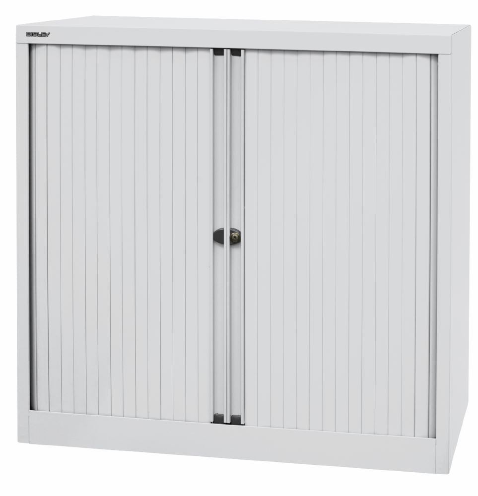 Produktbild Bisley Rollladenschrank EuroTambour 2 Fachböden B 1000 mm lichtgrau bild 3
