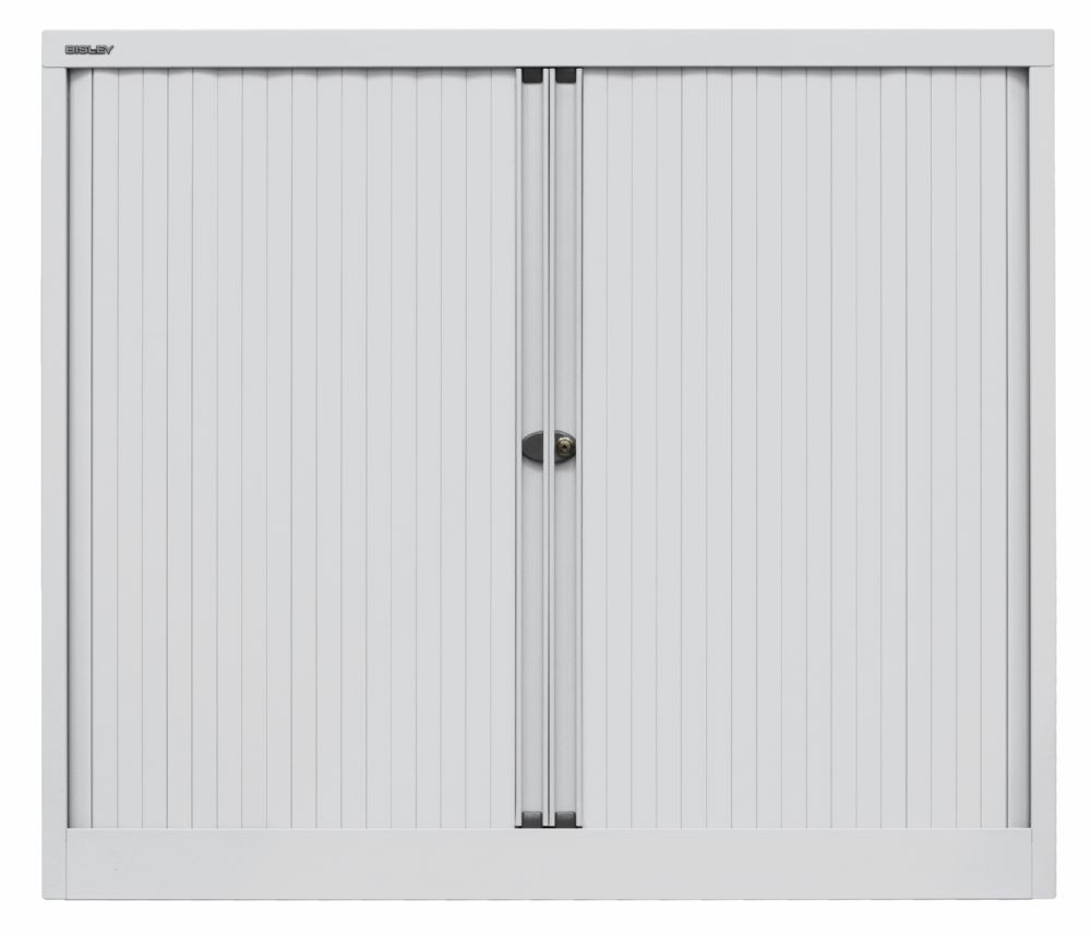 Produktbild Bisley Rollladenschrank EuroTambour 2 Fachböden B 1200 mm grau
