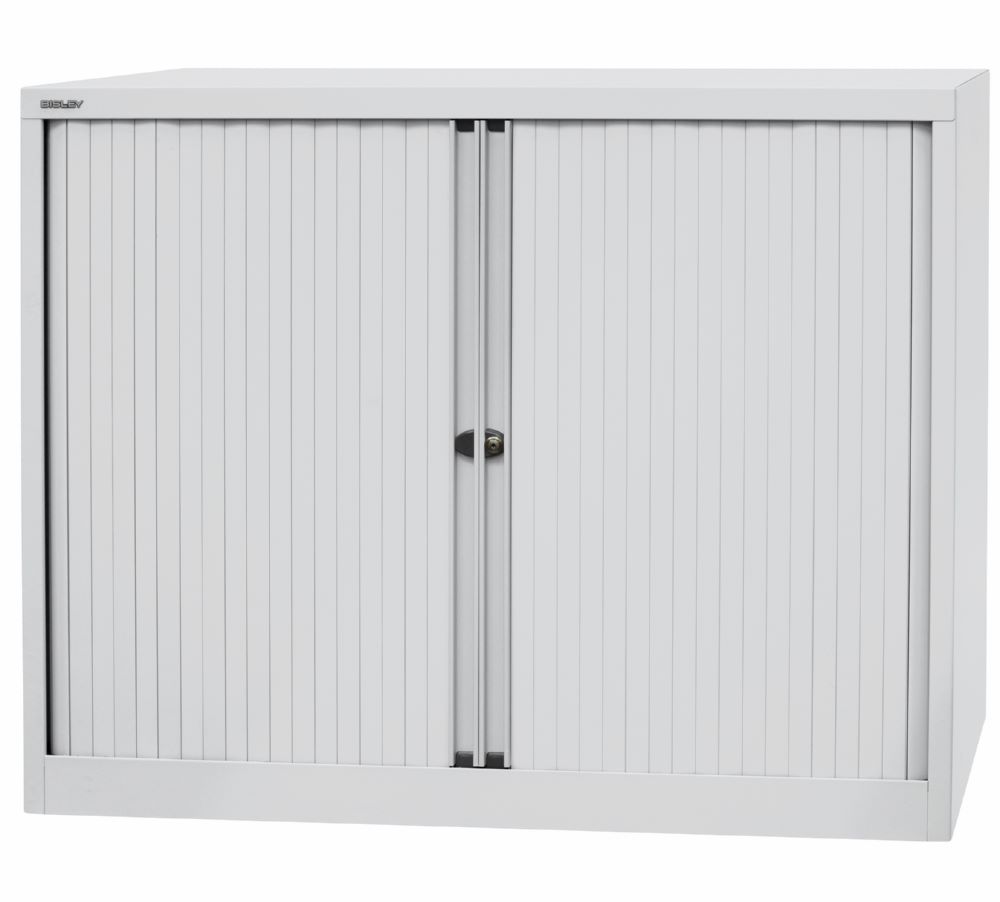 Produktbild Bisley Rollladenschrank EuroTambour 2 Fachböden B 1200 mm grau bild 3