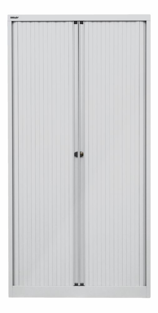 Produktbild Bisley Rollladenschrank EuroTambour 4 Fachböden B 1000 mm lichtgrau
