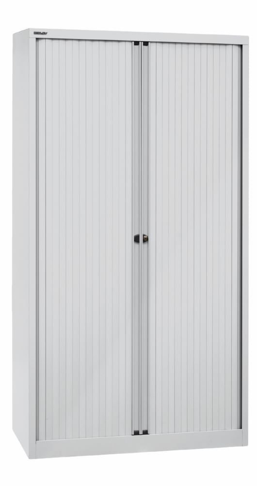 Produktbild Bisley Rollladenschrank EuroTambour 4 Fachböden B 1000 mm lichtgrau bild 2