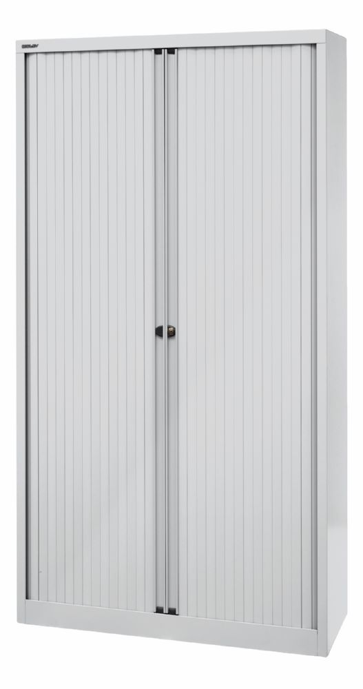 Produktbild Bisley Rollladenschrank EuroTambour 4 Fachböden B 1000 mm lichtgrau bild 3