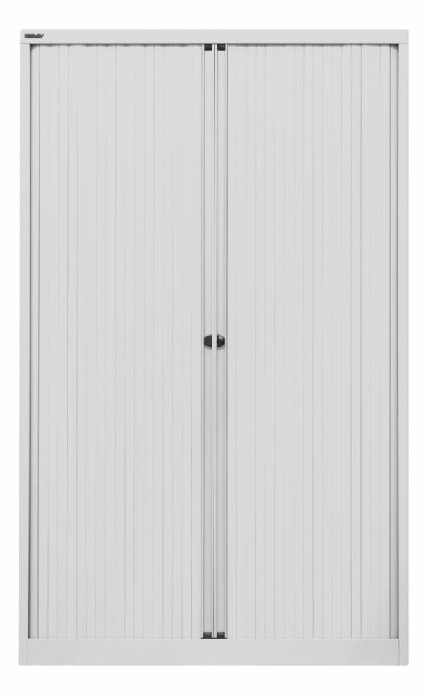 Produktbild Bisley Rollladenschrank EuroTambour 4 Fachböden B 1200 mm lichtgrau