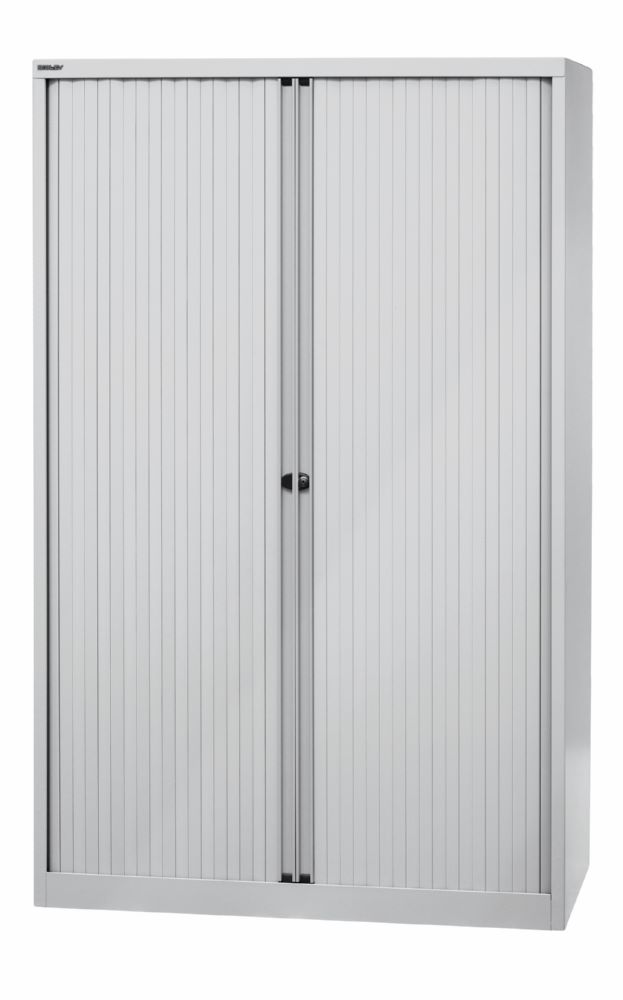 Produktbild Bisley Rollladenschrank EuroTambour 4 Fachböden B 1200 mm lichtgrau bild 3