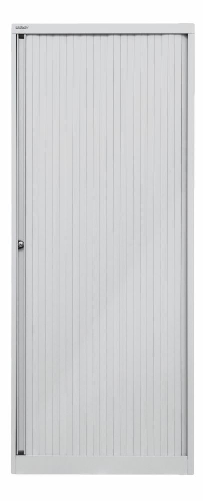 Produktbild Bisley Rollladenschrank EuroTambour 4 Fachböden B 800 mm grau abschließbar bild 1