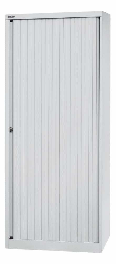 Produktbild Bisley Rollladenschrank EuroTambour 4 Fachböden B 800 mm grau abschließbar bild 3