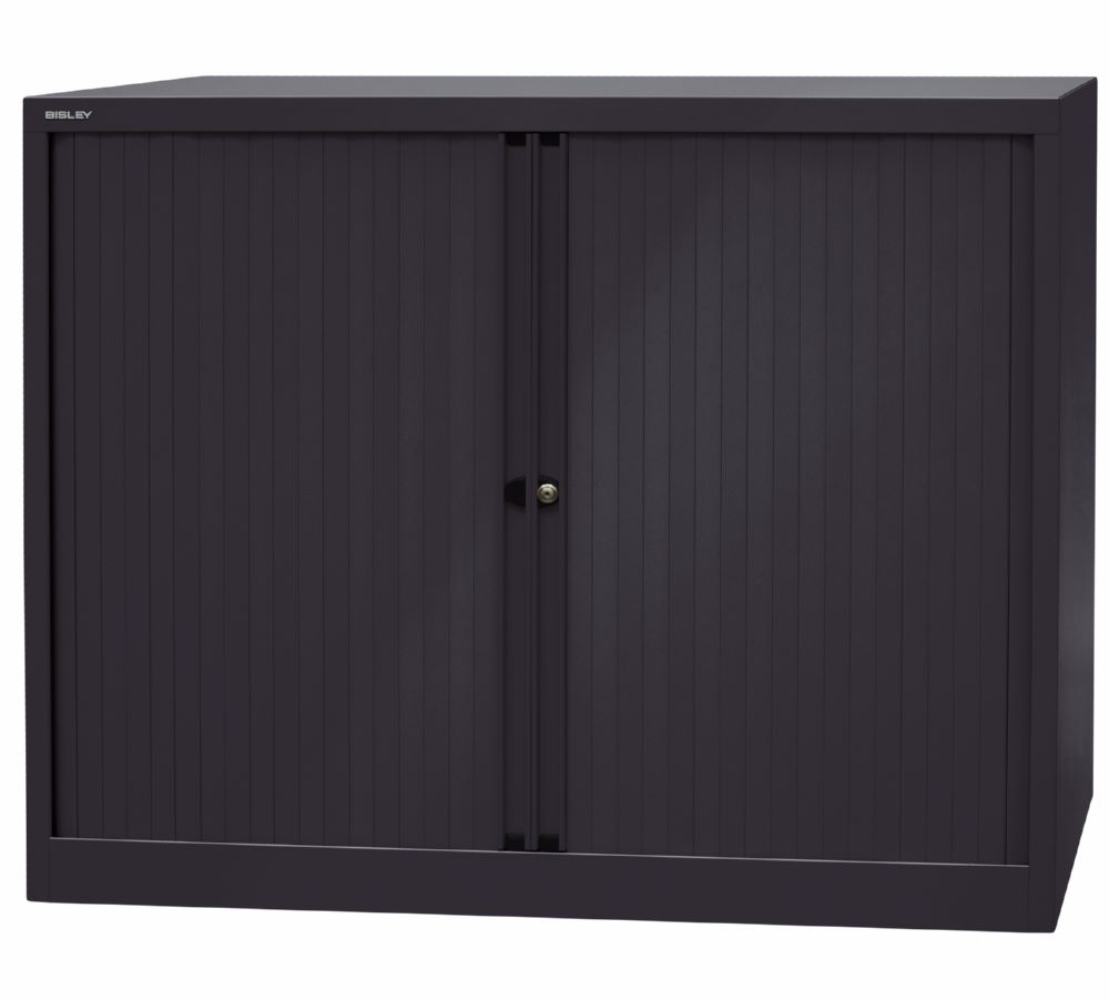 Produktbild Bisley Rollladenschrank EuroTambour 2 Fachböden B 1200 mm schwarz bild 2