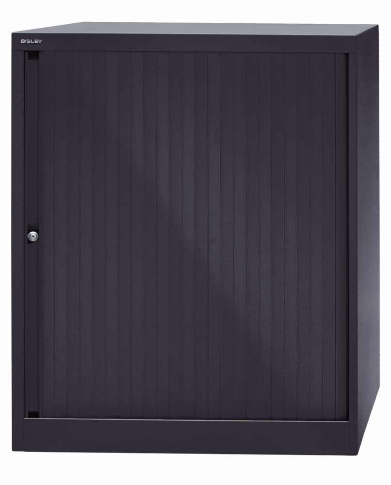 Produktbild Bisley Rollladenschrank EuroTambour 2 Fachböden B 800 mm schwarz bild 3