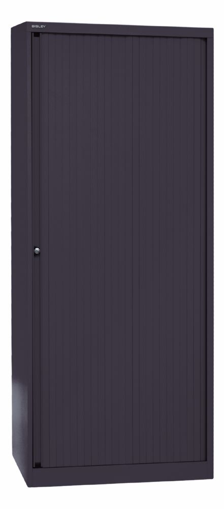 Produktbild Bisley Rollladenschrank EuroTambour 4 Fachböden B 800 mm schwarz abschließbar bild 2