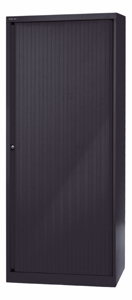Produktbild Bisley Rollladenschrank EuroTambour 4 Fachböden B 800 mm schwarz abschließbar bild 3