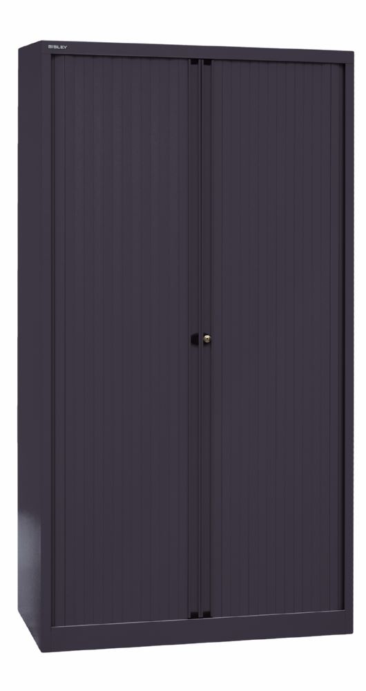 Produktbild Bisley Rollladenschrank EuroTambour 4 Fachböden B 1000 mm schwarz bild 2