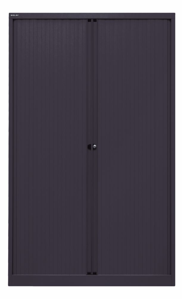 Produktbild Bisley Rollladenschrank EuroTambour 4 Fachböden B 1200 mm schwarz