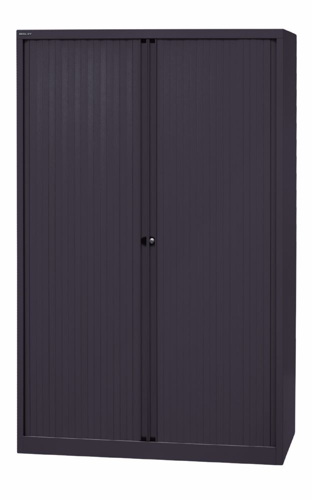 Produktbild Bisley Rollladenschrank EuroTambour 4 Fachböden B 1200 mm schwarz bild 3