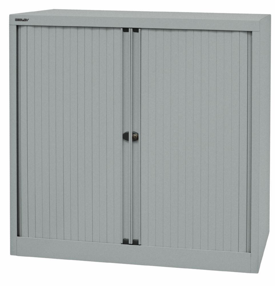 Produktbild Bisley Rollladenschrank EuroTambour 2 Fachböden B 1000 mm silber abschließbar bild 3