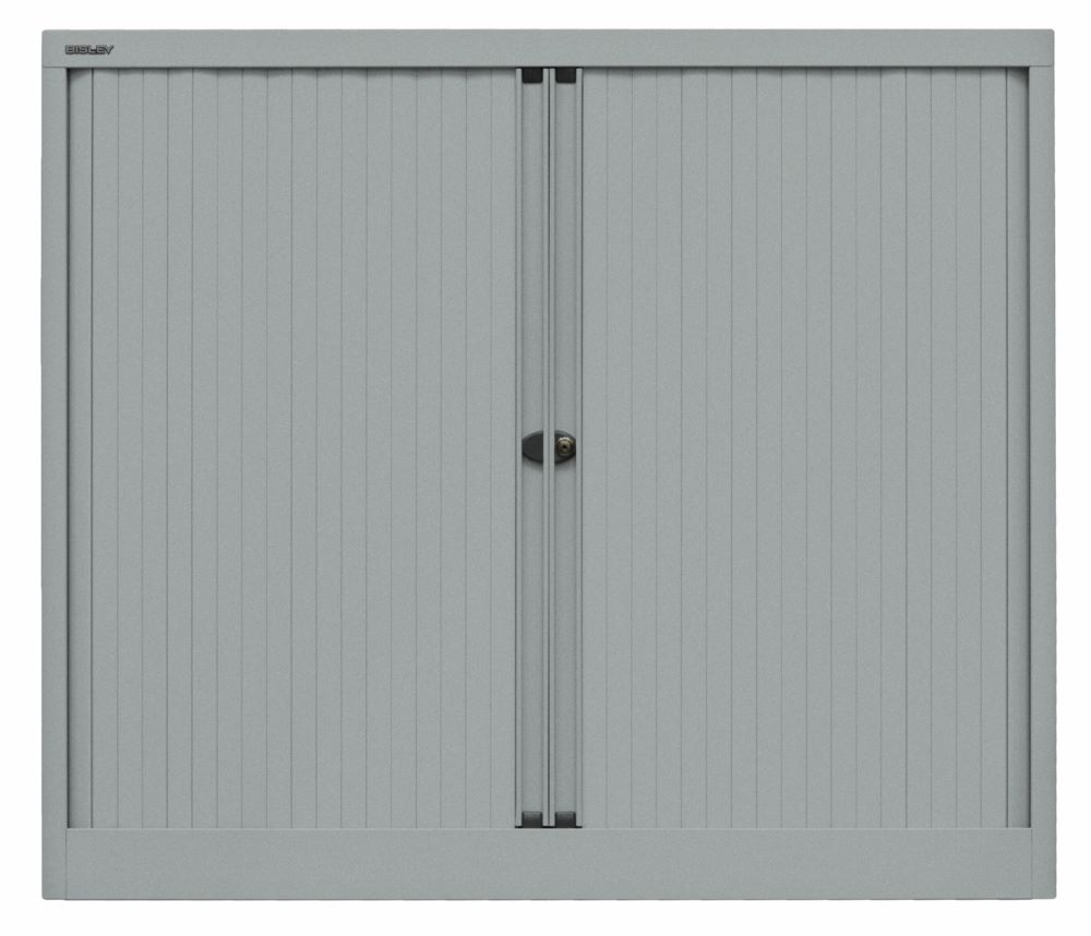 Produktbild Bisley Rollladenschrank EuroTambour 2 Fachböden B 1200 mm silber