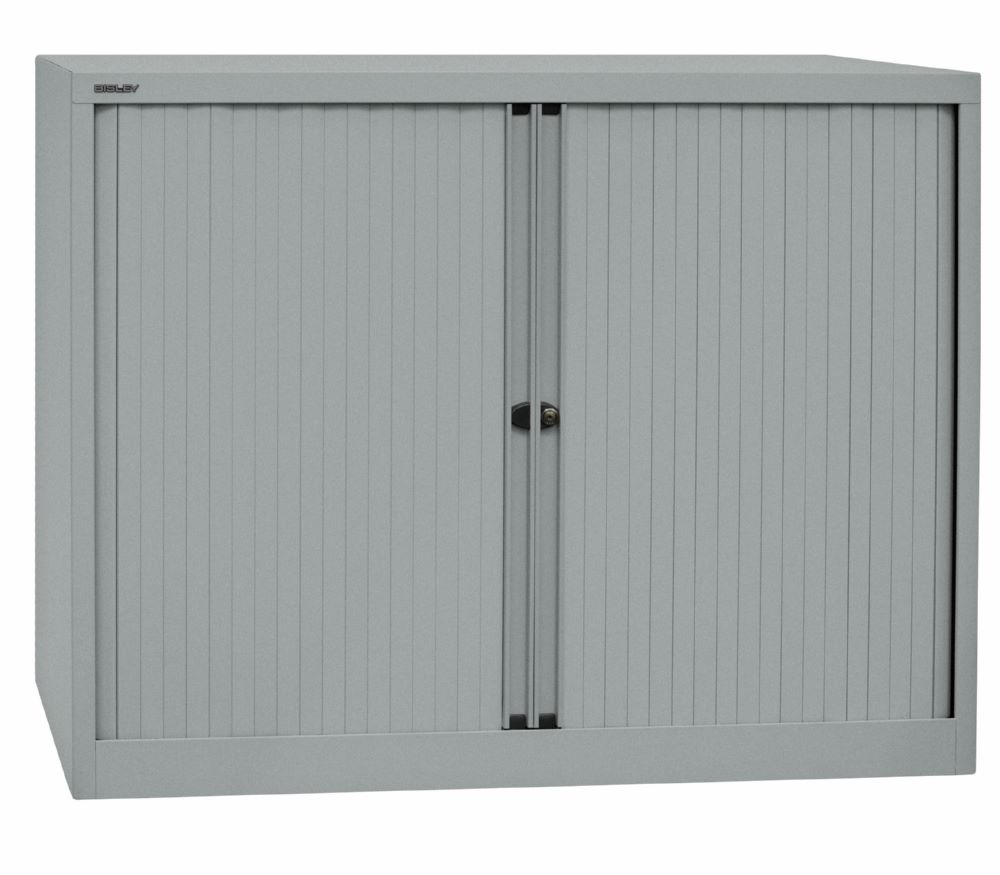 Produktbild Bisley Rollladenschrank EuroTambour 2 Fachböden B 1200 mm silber bild 2
