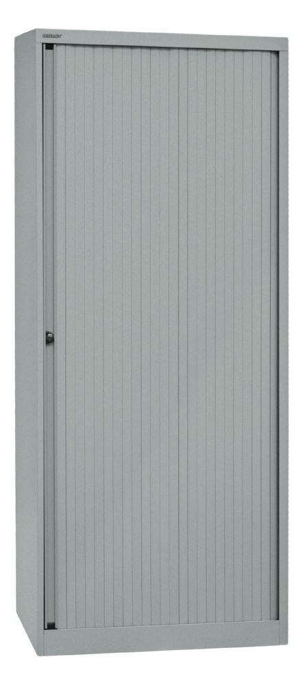 Produktbild Bisley Rollladenschrank EuroTambour 4 Fachböden H 1980 mm silber abschließbar bild 2