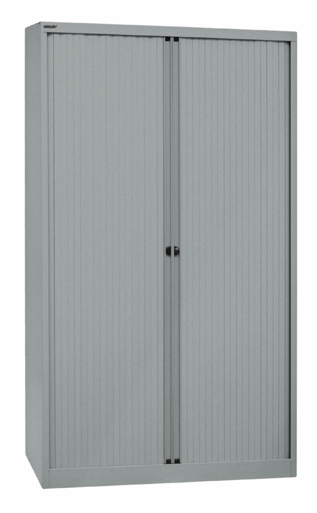 Produktbild Bisley Rollladenschrank EuroTambour 4 Fächer mit Schloss B 1200 mm silber bild 2