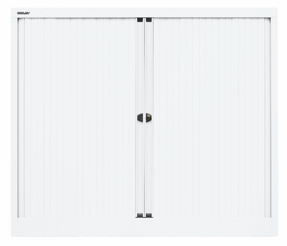 Produktbild Bisley Rollladenschrank EuroTambour 2 Fachböden B 1200 mm weiß