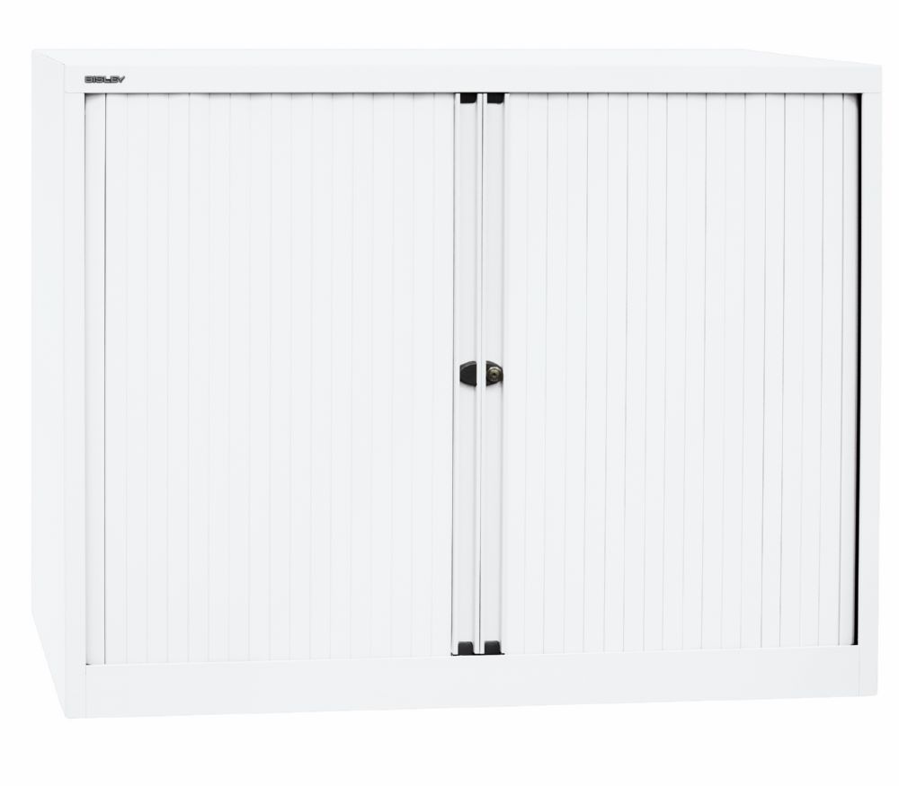 Produktbild Bisley Rollladenschrank EuroTambour 2 Fachböden B 1200 mm weiß bild 2