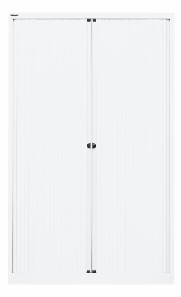 Produktbild Bisley Rollladenschrank EuroTambour 4 Fachböden B 1200 mm in weiß