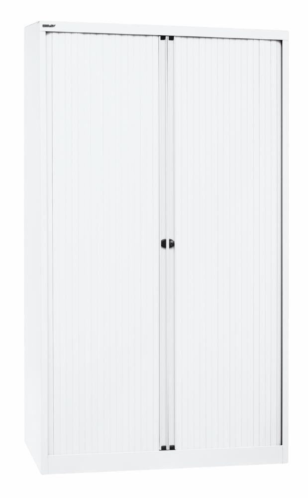 Produktbild Bisley Rollladenschrank EuroTambour 4 Fachböden B 1200 mm in weiß bild 2