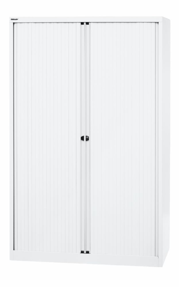 Produktbild Bisley Rollladenschrank EuroTambour 4 Fachböden B 1200 mm in weiß bild 3