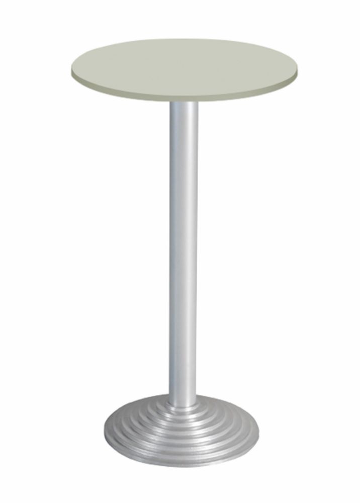 Produktbild Bisley Stehtisch rund 1 Platte Stahlsäule D 80 mm Aluminium-Gussfuß D H 740 x D 600 mm